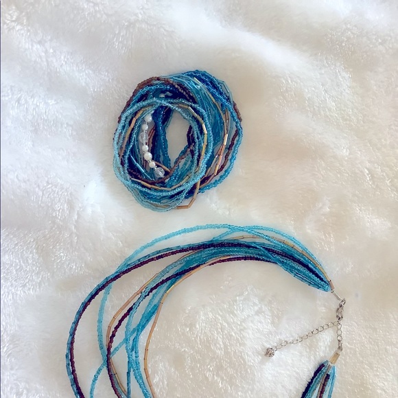 Set of 2 bracelet and necklace - Picture 3 of 3